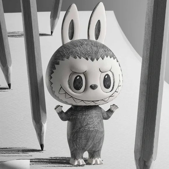 Labubu Sketch 400% - Picture 2 of 4